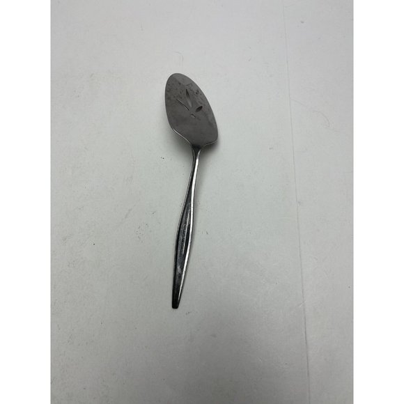 Wm A Rogers Vintage Oneida Pie Cake Server Rare Slotted Pattern Stainless Steel - Picture 4 of 6